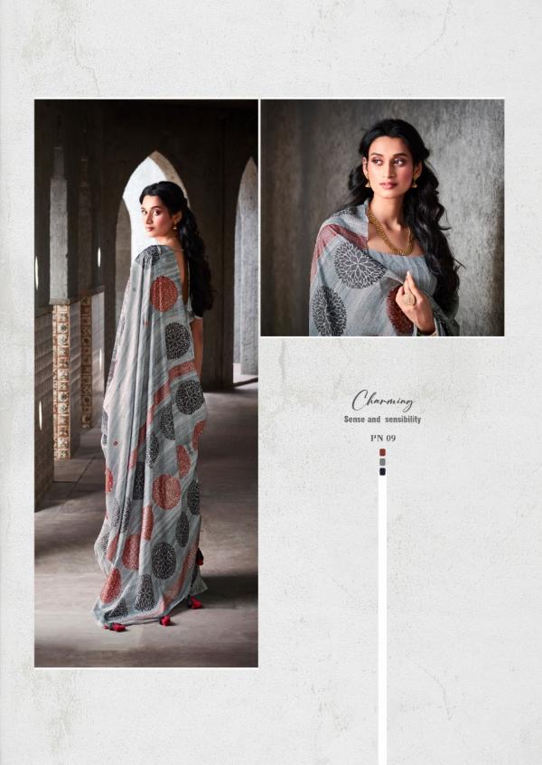 Sr Panama Fancy Soft Linen Saree Collection